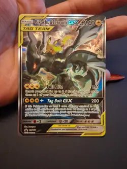 Pikachu & Zekrom Tag Team GX SM168 Alternate Full Art Holo Promo Pokemon Card - Image 1