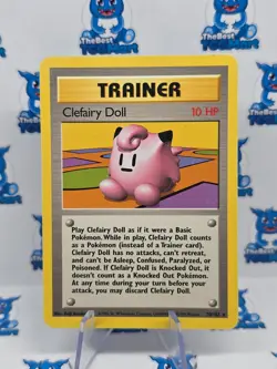 Pokemon Clefairy Doll 70/102 Base Set MP - Image 1