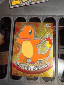 Pokemon Charmander Topps Chrome #4 TV Animation Series 1 2000 - Image 1