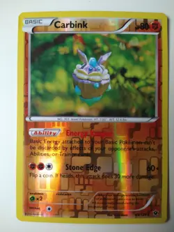 Pokemon TCG Carbink - Fates Collide - Reverse Holo - 49/124 -2016 - Rare - Image 1
