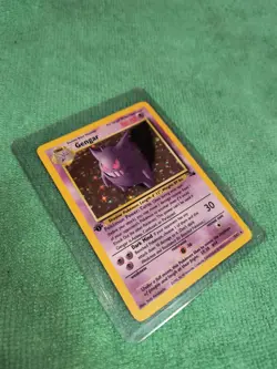 First Edition Pokemon Gengar Holo Rare 5/62 Fossil - Image 1