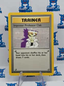 Pokemon Base Set Imposter Professor Oak 73/102 MP - Image 1