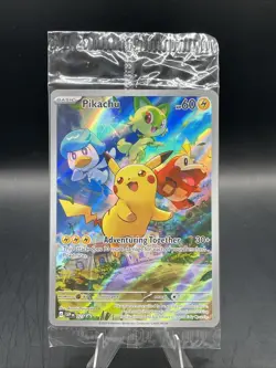 Pokemon TCG Pikachu #27 SEALED Black Star Promo Near Mint Paldea Evolved ETB 027 - Image 1