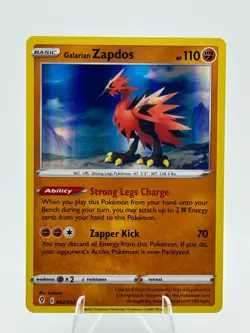 Galarian Zapdos Holo Rare - 082/203 - Evolving Skies Pokemon 2021 - Image 1