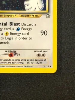 Lugia 9/111 | Pokemon TCG | Neo Genesis WOTC | 1st Edition Holo Rare | NM - Image 4