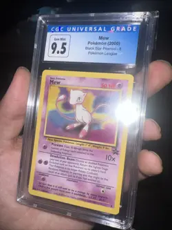 Mew CGC 9.5 Gem Mint Black Star Promo 8 Pokemon 2000 - Image 2
