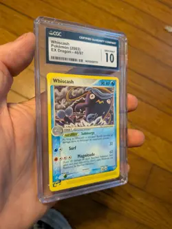 (POP 8) CGC 10 GEM MINT Pokemon Whiscash 48/97 EX Dragon 2003 - Image 2