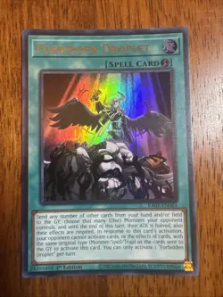 1x Yu-Gi-Oh! Forbidden Droplet - RA01-EN064 - Ultra Rare - 1st Edition - NM - Image 1