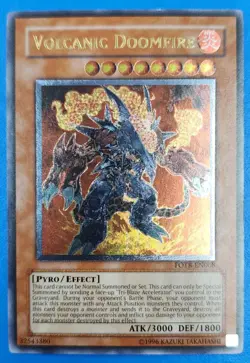 Yu-Gi-Oh! Volcanic Doomfire FOTB-EN008 1996 - Image 1