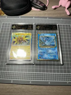 Zapdos & Articuno Japanese Classic Collection 2023 AGS Prestige10 Pokemon Cards - Image 1