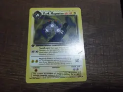 Dark Magneton 1st Pokemon TCG WOTC Team Rocket NON- Holo Rare Card 28/82 LP - Image 1