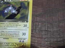 Dark Magneton 1st Pokemon TCG WOTC Team Rocket NON- Holo Rare Card 28/82 LP - Image 2