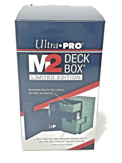 Ultra Pro M2 Deck Box Green Lizard Skin Storage Case Dice Tray MTG For 100 Card - Image 2