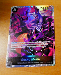 ONE PIECE ENGLISH CARD GAME HOLO CARTE GECKO MORIA OP06-086 SR EN MINT - Image 1