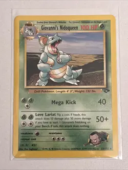 Giovanni's Nidoqueen 23/132 Pokemon Card TCG 2000 Gym Challenge Non Holo - Image 1
