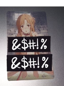 Sword Art Online Asuna Waifu Card - Image 1