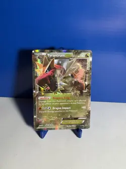 Pokemon TCG Tyrantrum EX Black Star Promos Holo Card XY70 - Image 1