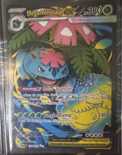 Mega Venusaur EX 155/132 Mega Evolution ENGLISH Pokemon TCG Card NM Ultra Rare - Image 1