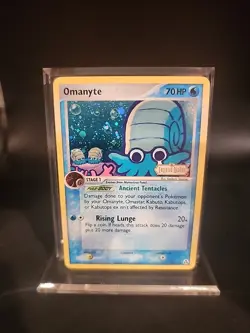 Pokemon Card - Omanyte EX Legend Maker 60/92 Reverse HOLO Stamped Excellent - NM - Image 1
