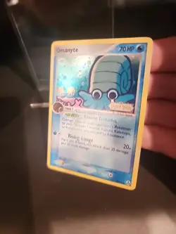 Pokemon Card - Omanyte EX Legend Maker 60/92 Reverse HOLO Stamped Excellent - NM - Image 3