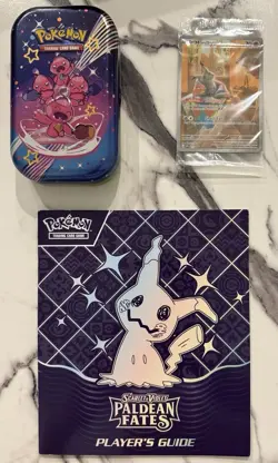 Pokemon S&V Paldean Fates 80% Set W/ Mini Tin Case and Sealed Promo Card NM - Image 1