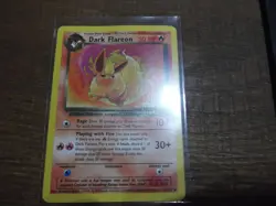 Dark Flareon Pokemon TCG WOTC Team Rocket NON- Holo Rare Card 35/82 NM/LP - Image 1