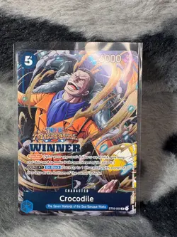 Crocodile ST03-003 SR Foil Winner Pack Promo English One Piece Card Game (LP) - Image 1