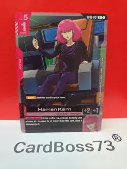 Haman KarnGundam Card Game . Dual Impact Rare . GD02-091 - Image 2