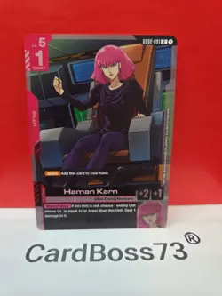Haman KarnGundam Card Game . Dual Impact Rare . GD02-091 - Image 4