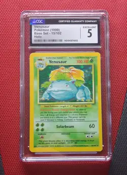 Pokemon TCG Venusaur Base Set Holo Unlimited Rare Card 15/102 1999 - Image 1