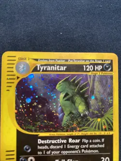 Pokemon Tyranitar Aquapolis Holo Rare E-Reader Card 2003 H28/H32 - Image 2