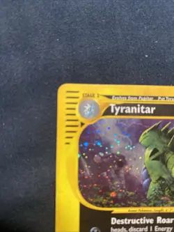 Pokemon Tyranitar Aquapolis Holo Rare E-Reader Card 2003 H28/H32 - Image 3