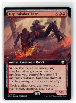 MtG EOC Depthshaker Titan #29 Extended Art Non-Foil - Image 1
