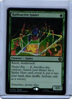 Magic: The Gathering Radioactive Spider (Foil)Marvel's Spider-Man P 0285 Promo - Image 1