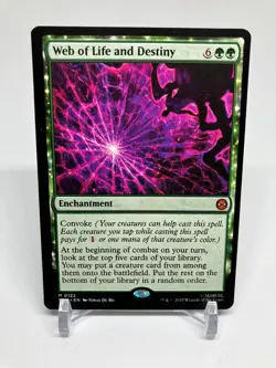 MTG - Web of Life and Destiny - Regular Mythic #122 - Spider-Man NM - Image 1
