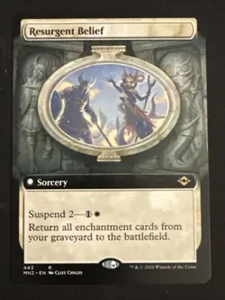 1x Resurgent Belief (443) Extended Art Modern Horizons 2 LP MTG Magic x1 MKE - Image 1