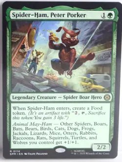 Spider-Ham, Peter Porker [New, Near Mint] Rare {Spider-man MTG} - Image 1
