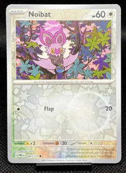 Noibat 090/131 - Reverse Holo - SV: Prismatic Evolution - Pokemon TCG - NM+ - Image 1