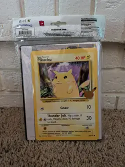POKEMON 25TH ANNIVERSARY CELEBRATIONS FIRST PARTNER PIKACHU COLLECTOR'S BINDER - Image 1