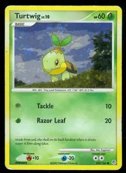 Pokemon TURTWIG 103/130 Diamond & Pearl - HOLO - MOD PLAY - Image 1