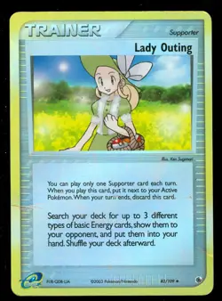 Pokemon LADY OUTING 83/109 Ruby and Sapphire - Rev Holo - Lightly Played - Image 1