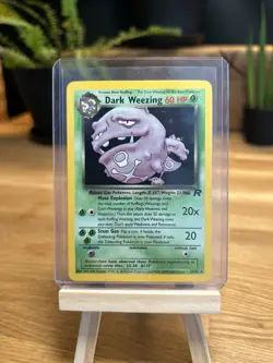 Dark Weezing Team Rocket 14/82 Holo Rare Vintage WOTC Pokemon Card 1999 - Image 3