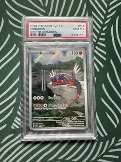 2023 POKEMON SVP EN-SV BLACK STAR PROMO #014 KORAIDON PSA 10 SVI ETB-KORAIDON - Image 1