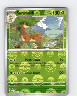 Pokemon TCG Sawsbuck S&V White Flare 007/086 Pokeball Reverse Holo Uncommon NM - Image 1