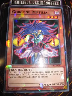 YU-GI-OH! SHATTERFOIL RARE GORGONE REPTILIA BP03-FR067 NEUF MINT FRANCAIS - Image 1
