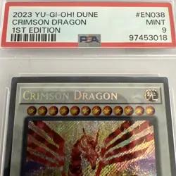Yu-gi-oh! TCG Crimson Dragon DUNE-EN038 Duelist Nexus 1st Edition PSA 9 - Image 2