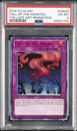 2019 YU-GI-OH! THE LOST ART PROMOTION #EN009 CALL OF THE HAUNTED PSA 6 - Image 1