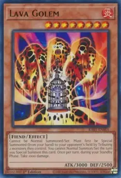 Yugioh! Lava Golem - RA01-EN001 - Ultra Rare - 1st Edition Near Mint, English - Image 1