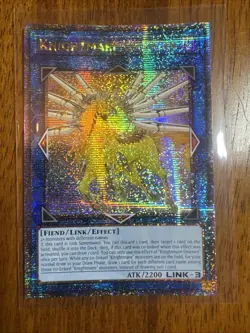 Knightmare Unicorn - RA01-EN043 - Quarter Century Secret Rare Yugioh NM - Image 1