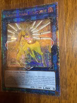 Knightmare Unicorn - RA01-EN043 - Quarter Century Secret Rare Yugioh NM - Image 2